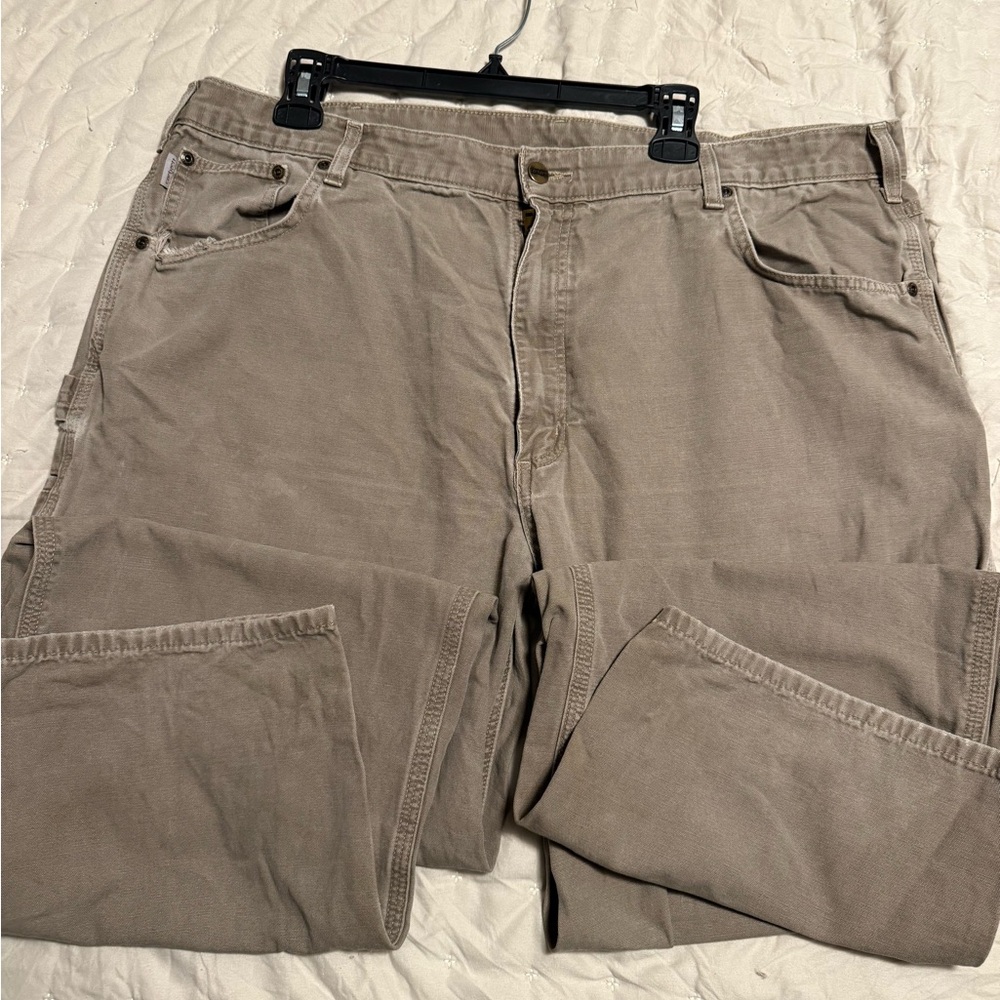Men's Carhartt Tan Pants 42/34
